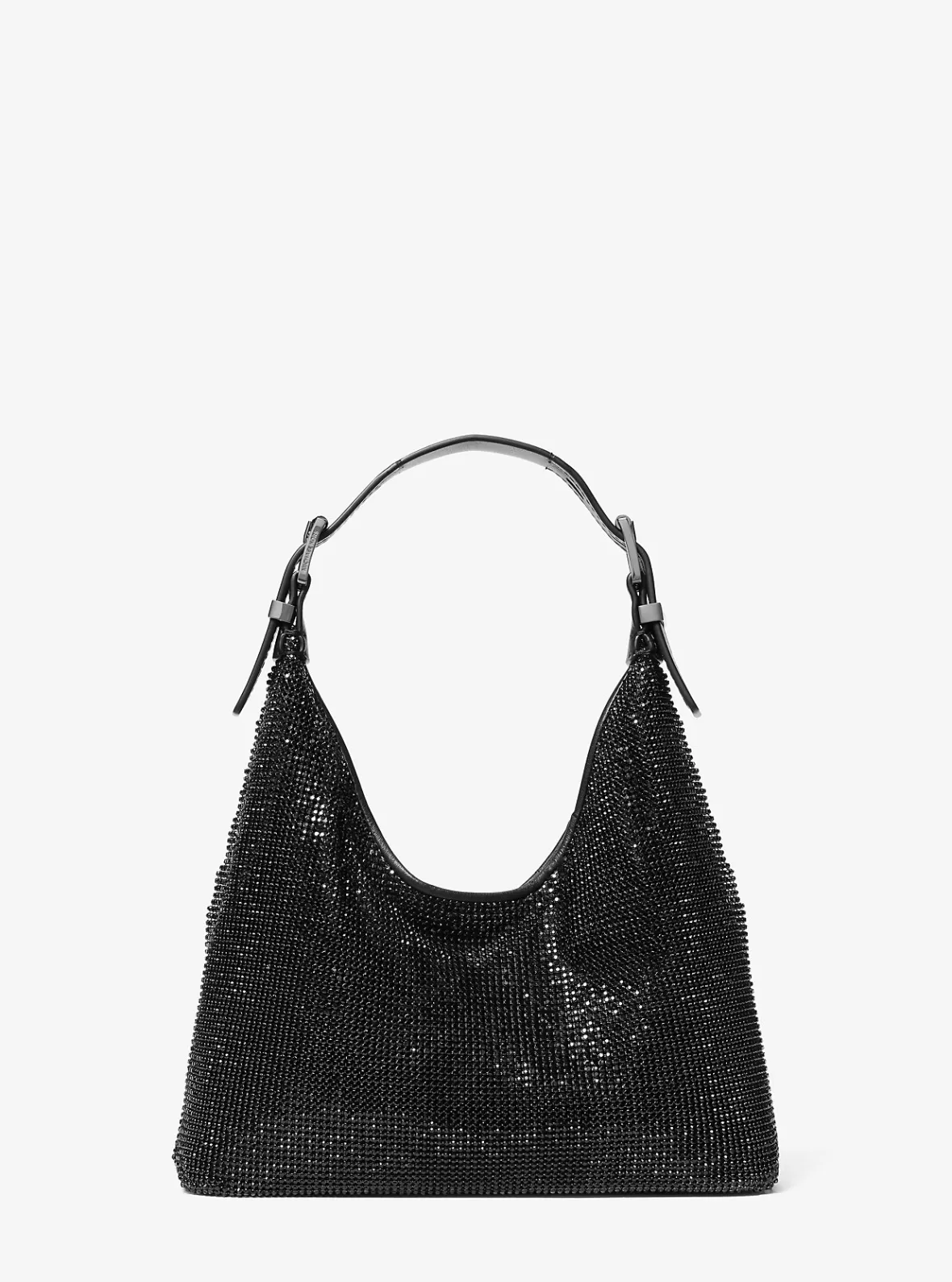 Michael Kors Limited-Edition Nolita Small Rhinestone Mesh Hobo Shoulder Bag*Women Shoulder Bags