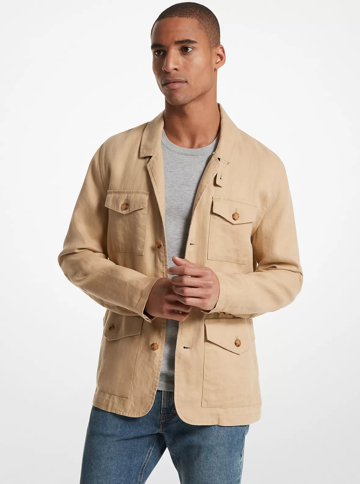 Michael Kors Linen Field Jacket* Jackets & Outerwear