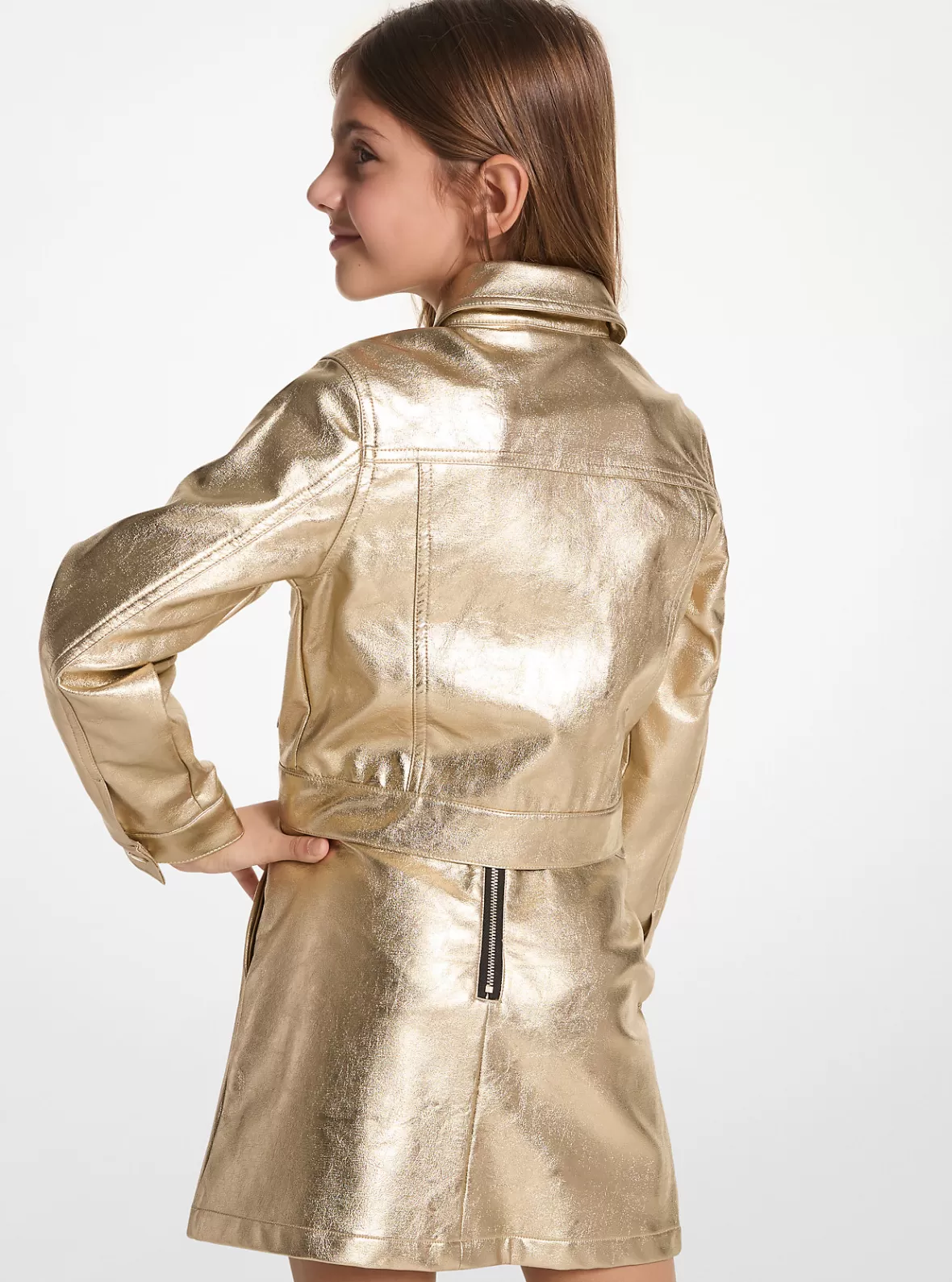 Michael Kors Metallic Moto Jacket*Kids Kids