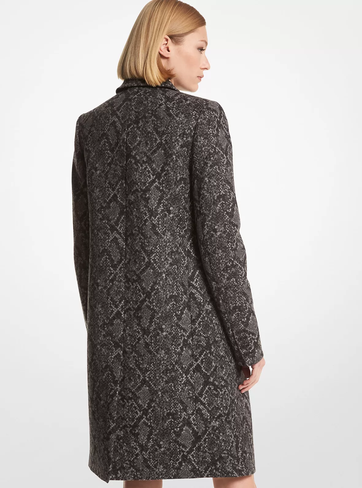 Michael Kors Metallic Snake Jacquard Coat*Women Jackets & Coats