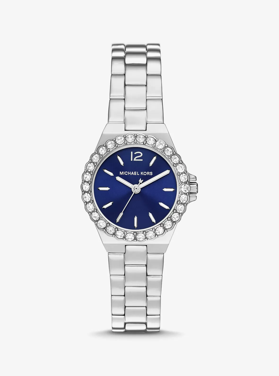 Michael Kors Mini Lennox Pavé -Tone Watch*Women Silver-tone