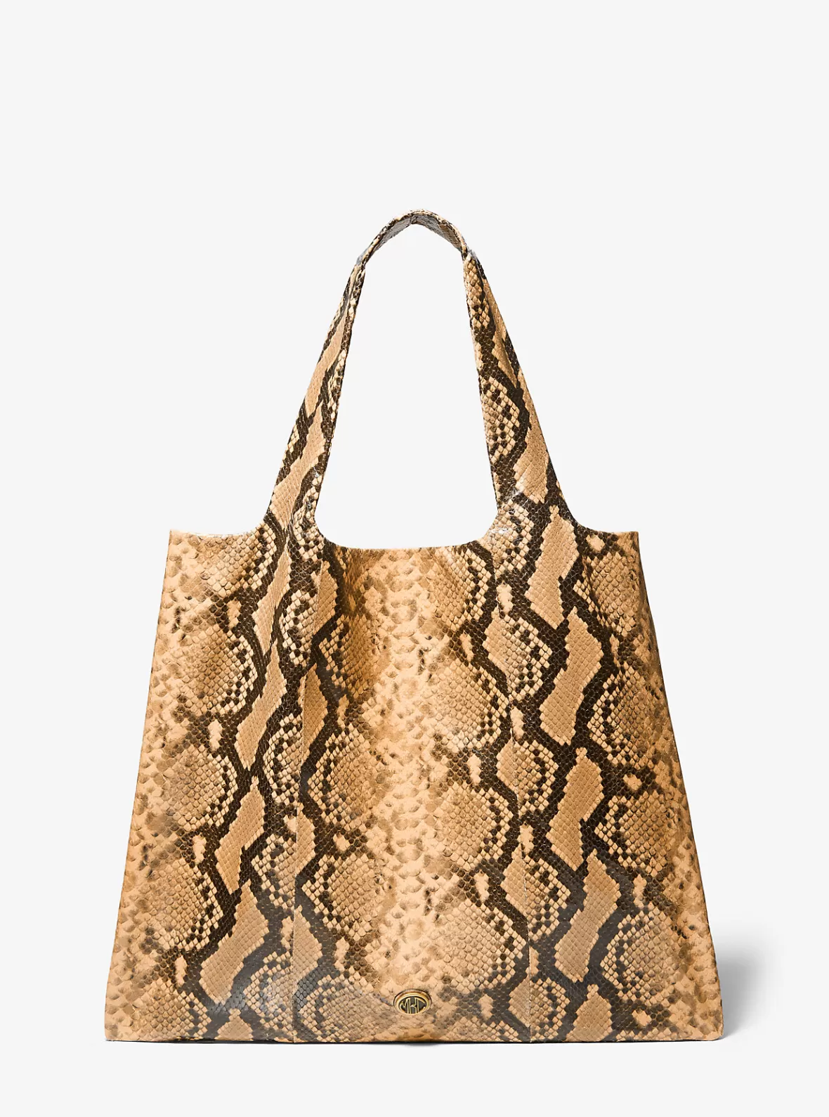 Michael Kors Monogramme Python Embossed Leather Tote Bag*Women Totes