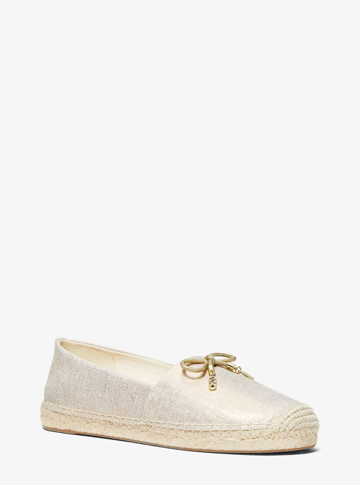 Michael Kors Nori Metallic Linen Slip-On Espadrille*Women Flats