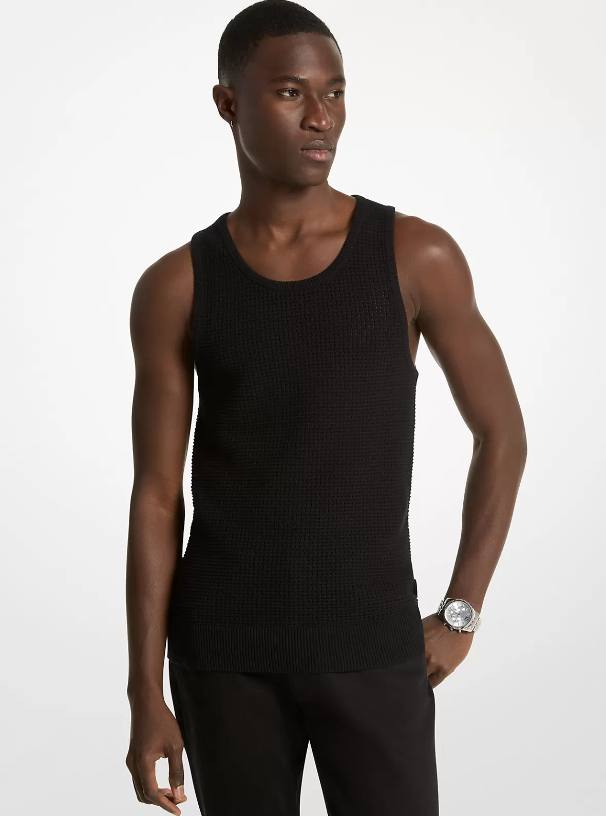 Michael Kors Open-Knit Cotton Tank Top* Sweaters | T-shirts & Sweatshirts