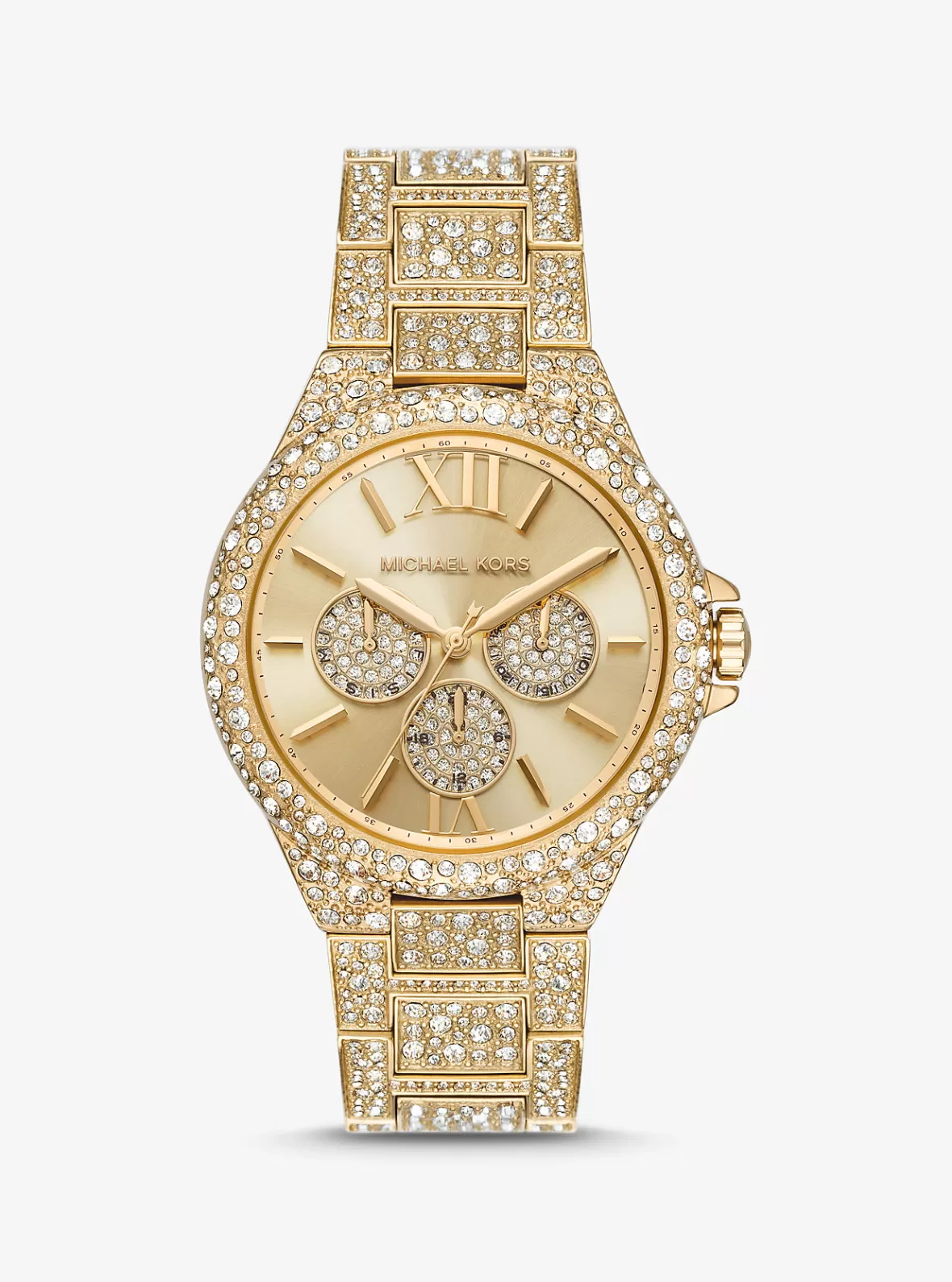 Michael Kors Oversized Camille Pavé -Tone Watch*Women Gold-tone