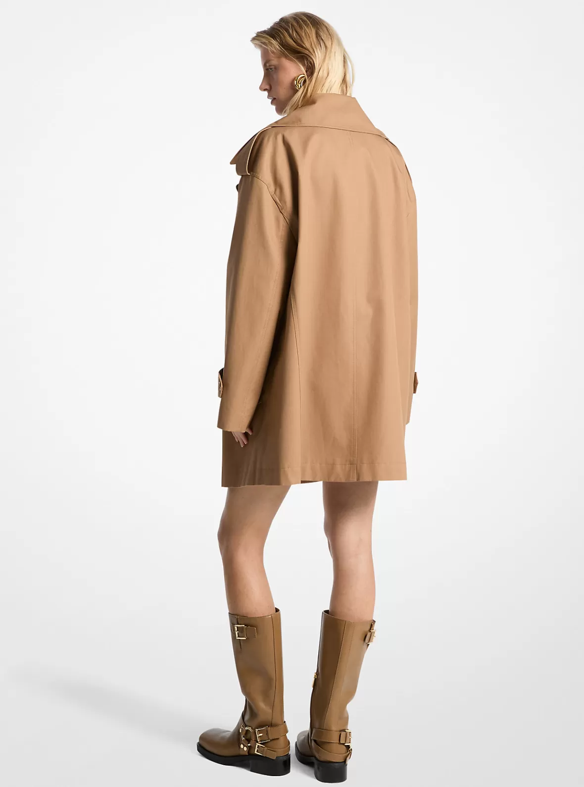 Michael Kors Oversized Cotton Twill Trench Coat*Women Jackets & Coats