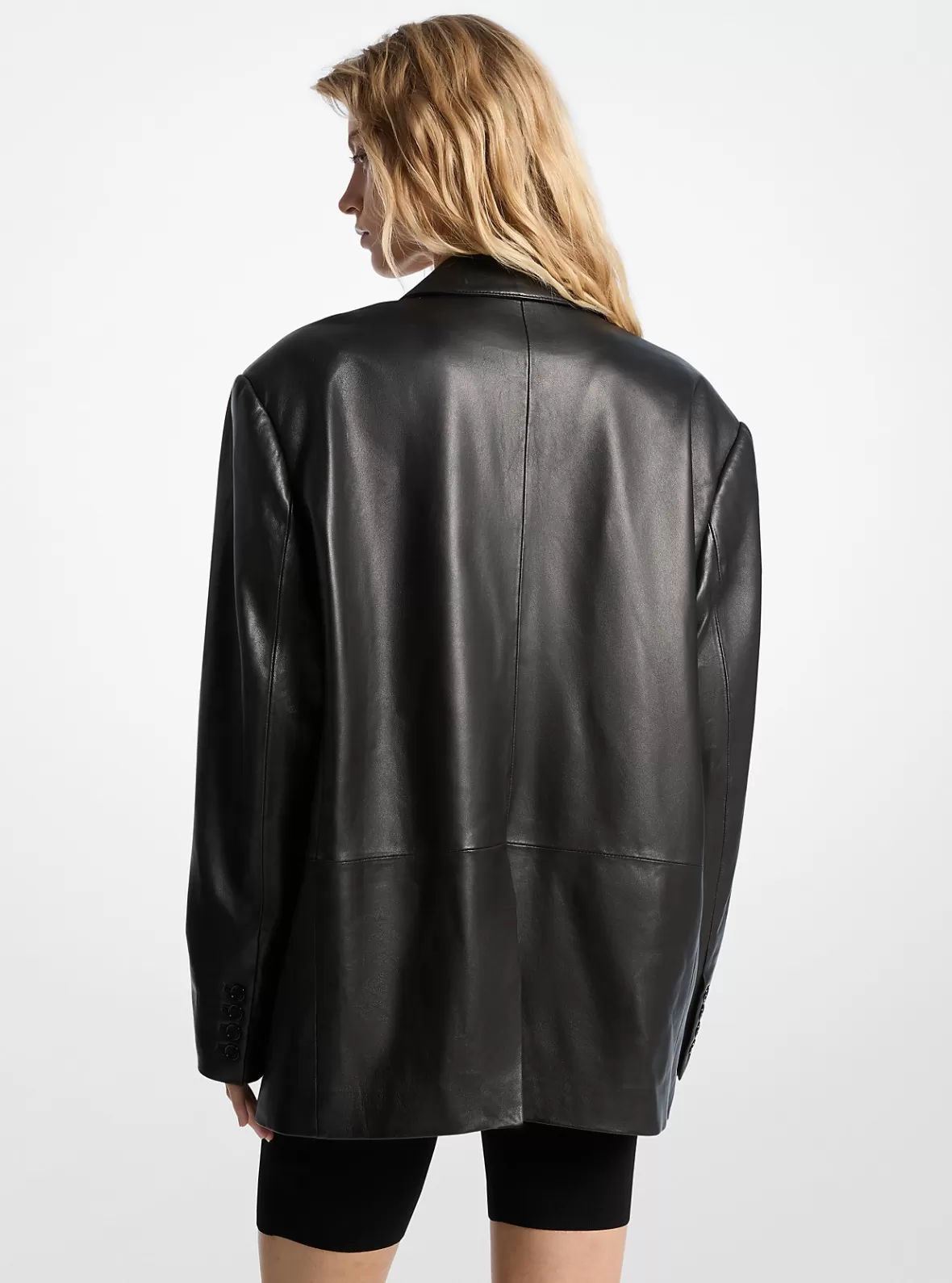 Michael Kors Oversized Leather Blazer*Women Jackets & Coats