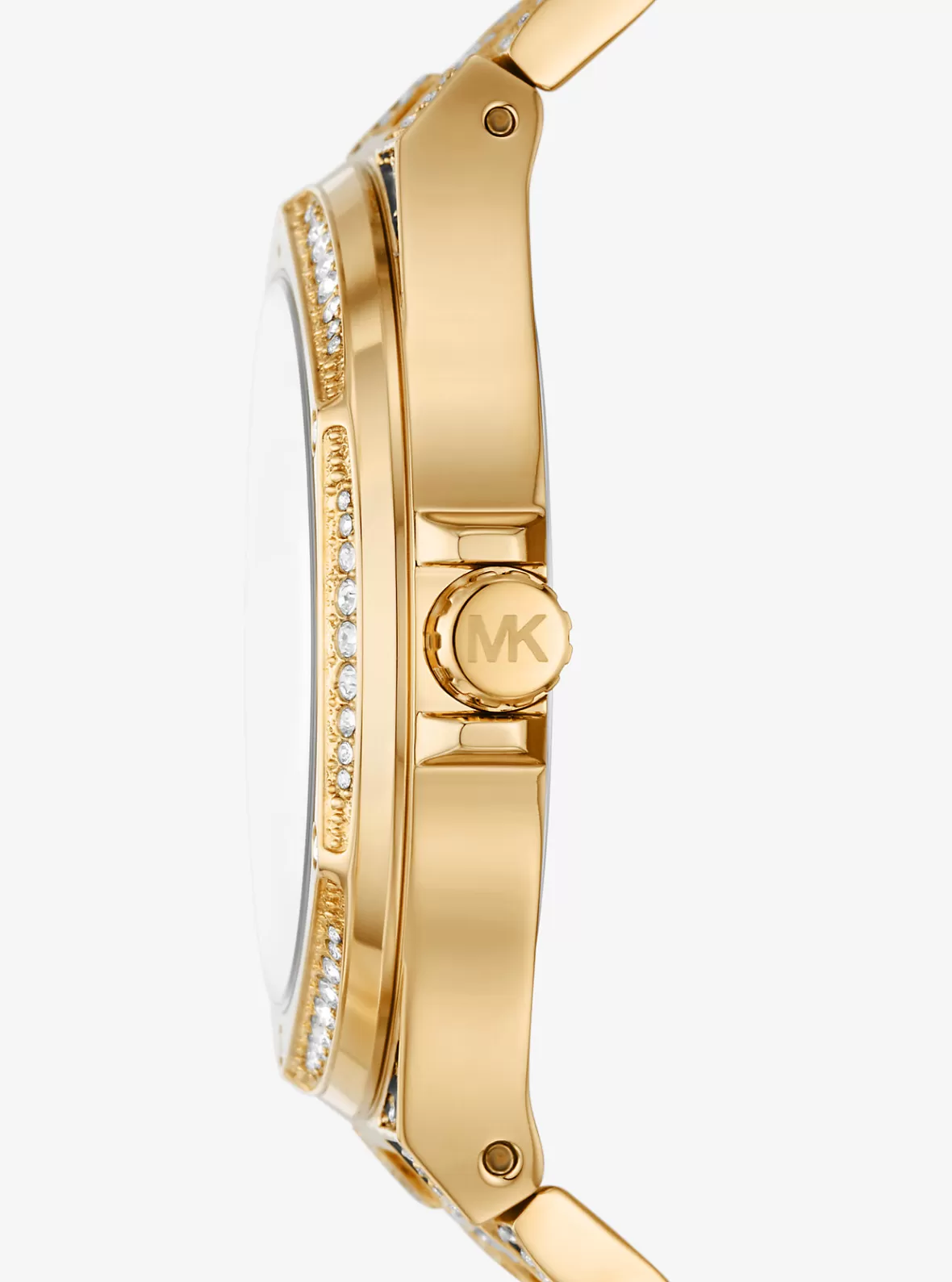 Michael Kors Oversized Lennox Animal Pavé -Tone Watch*Women Gold-tone