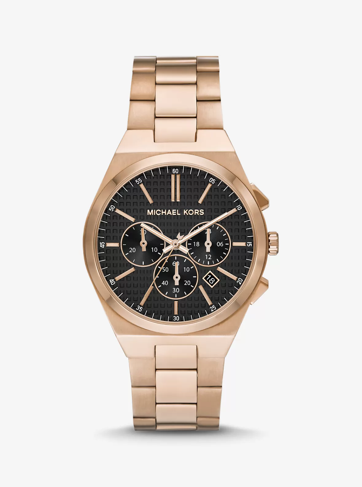 Michael Kors Oversized Lennox Beige Gold-Tone Watch* Oversized