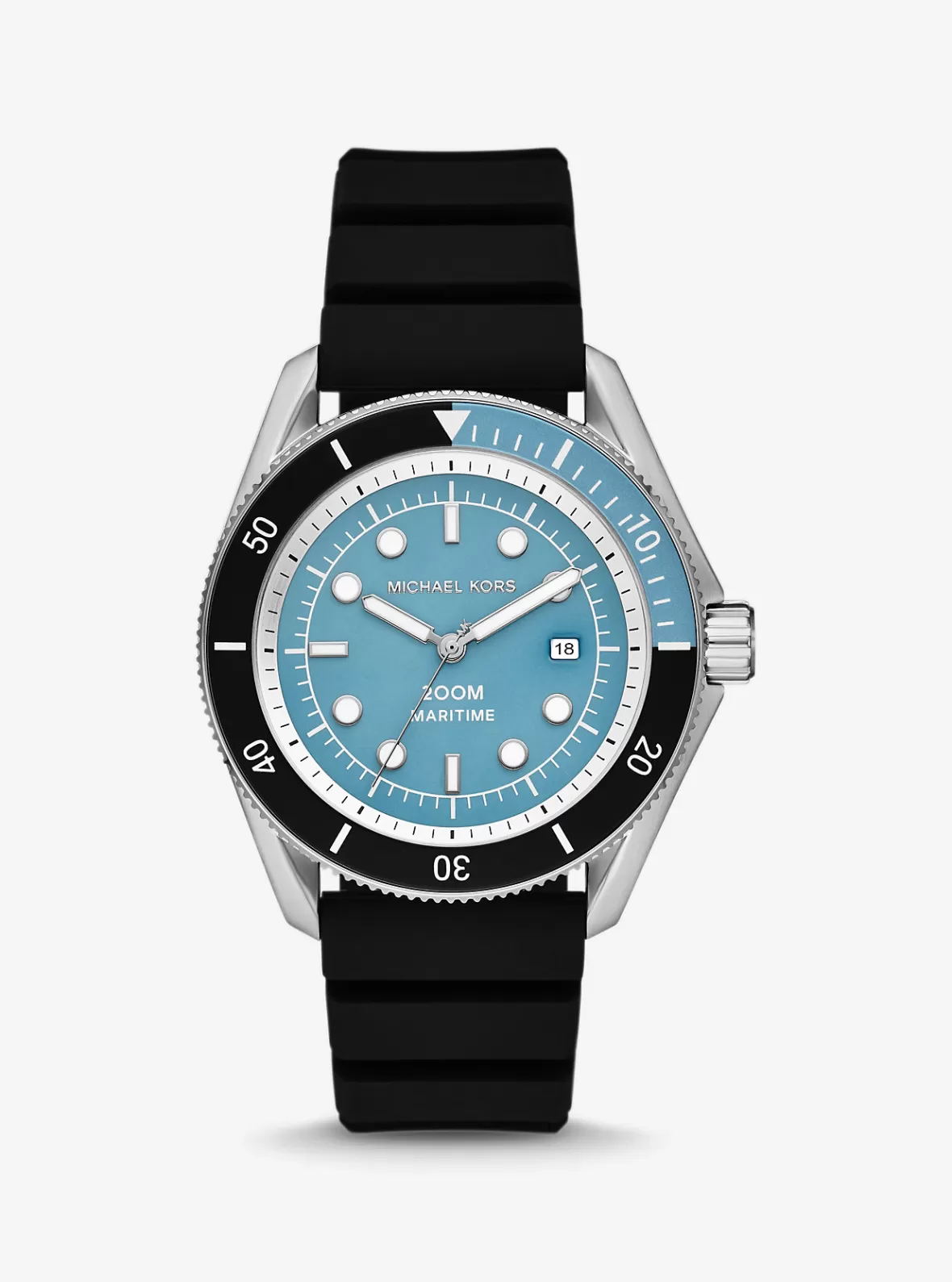 Michael Kors Oversized Maritime Silicone Watch* Black | Oversized