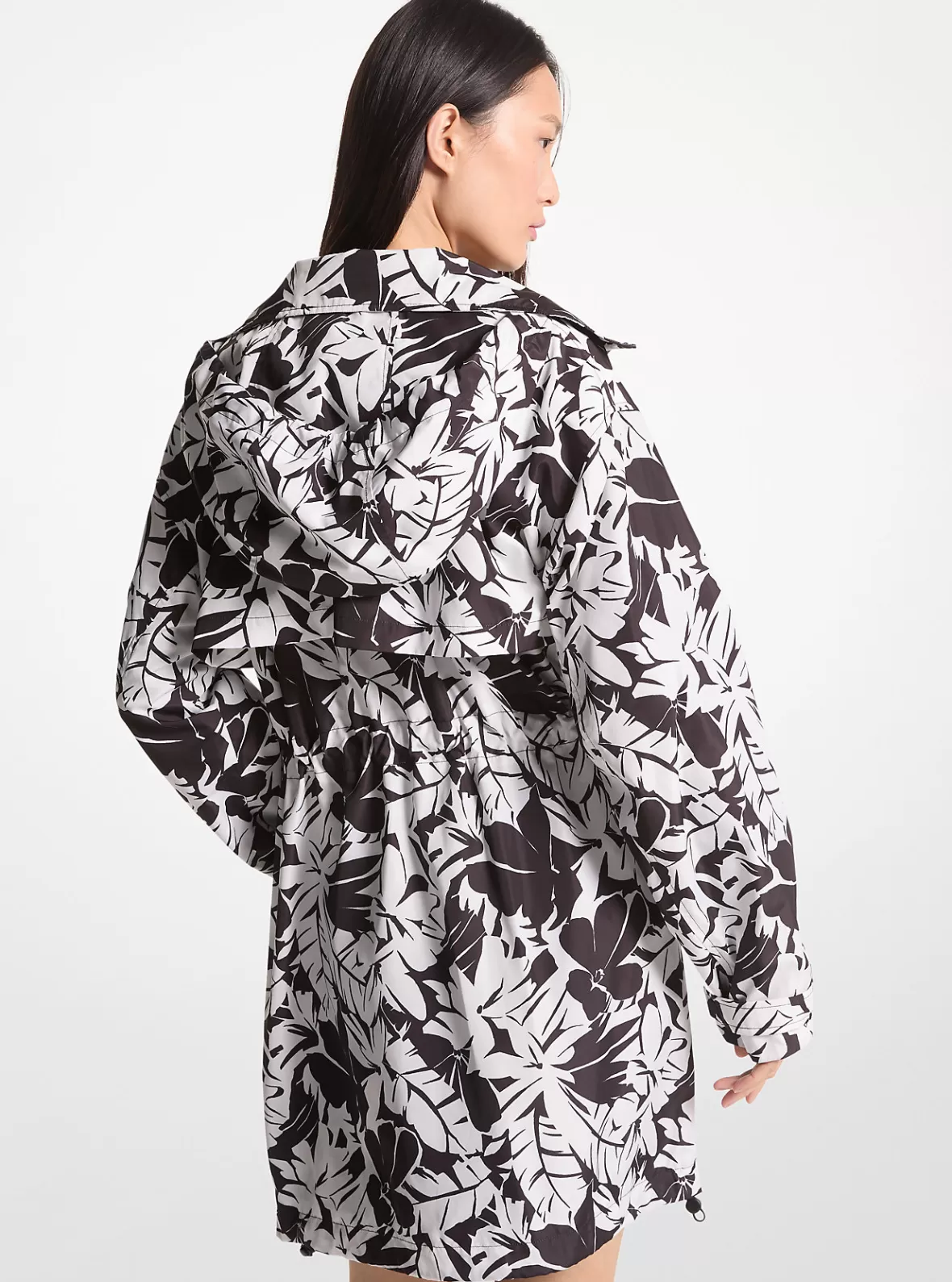 Michael Kors Palm Print Woven Anorak*Women Jackets & Coats