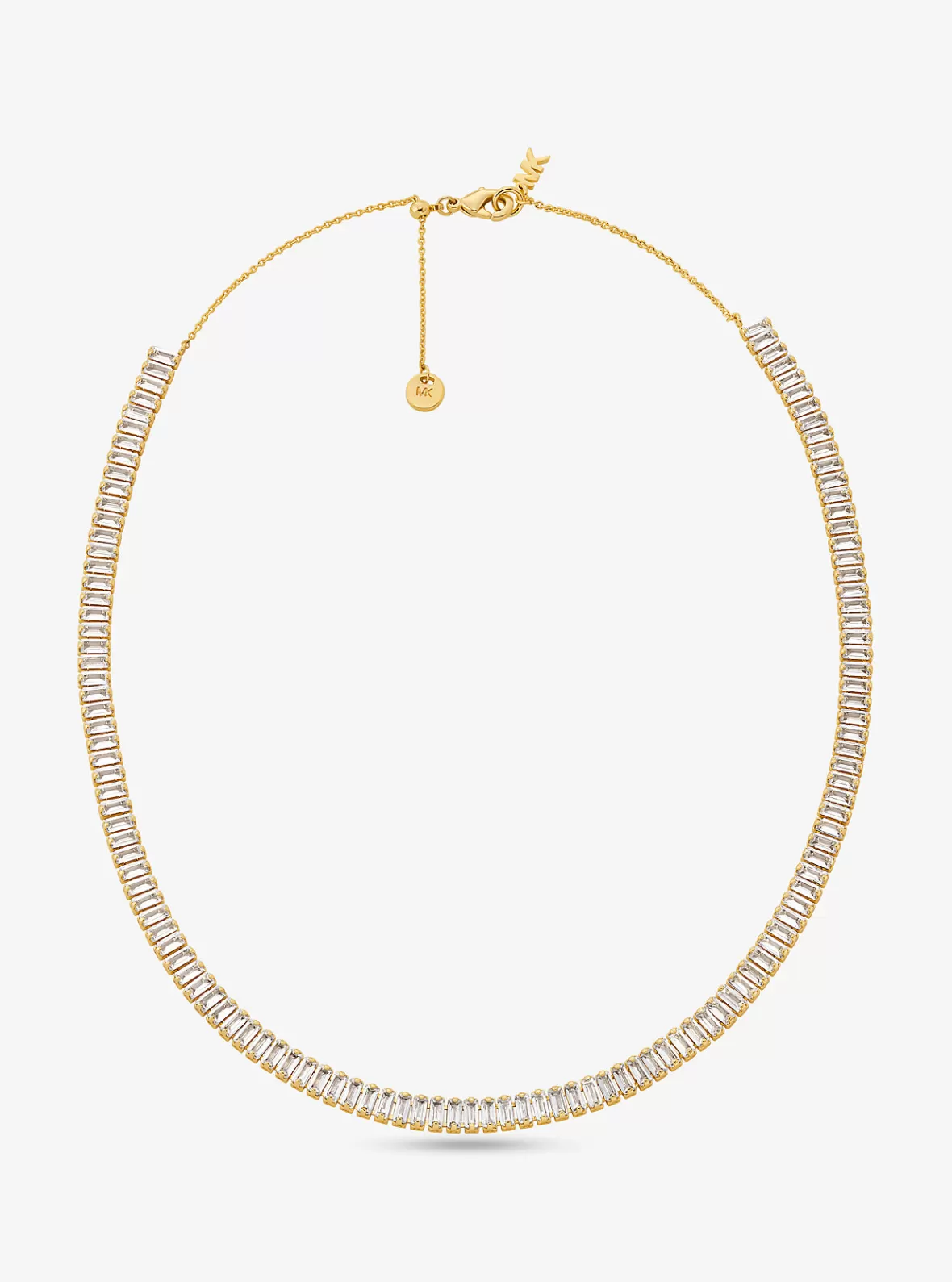 Michael Kors Pavé Precious Metal Plated Brass Tennis Necklace*Women Necklaces