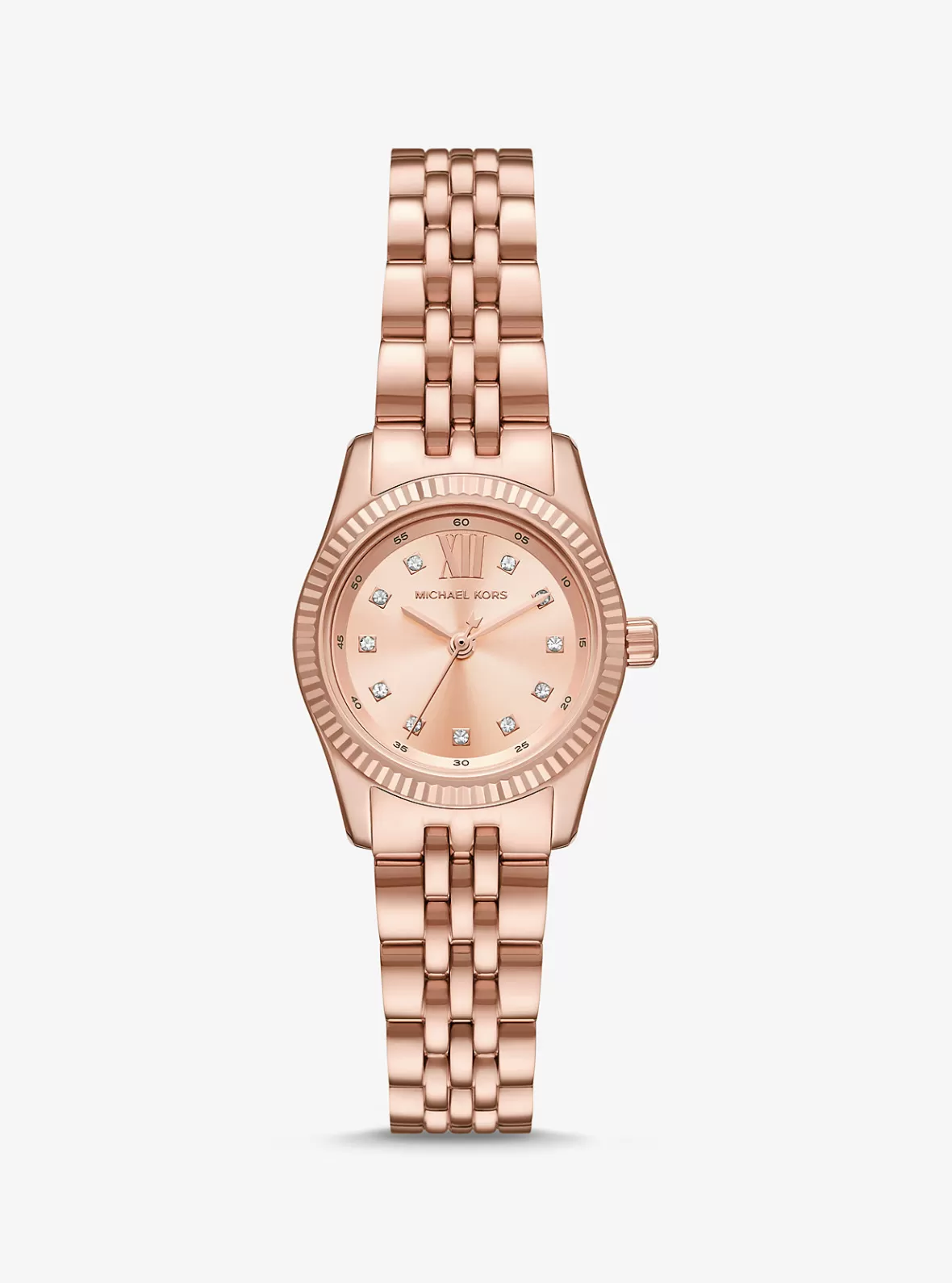 Michael Kors Petite Lexington Pavé Rose Gold-Tone Watch*Women Rose Gold-tone