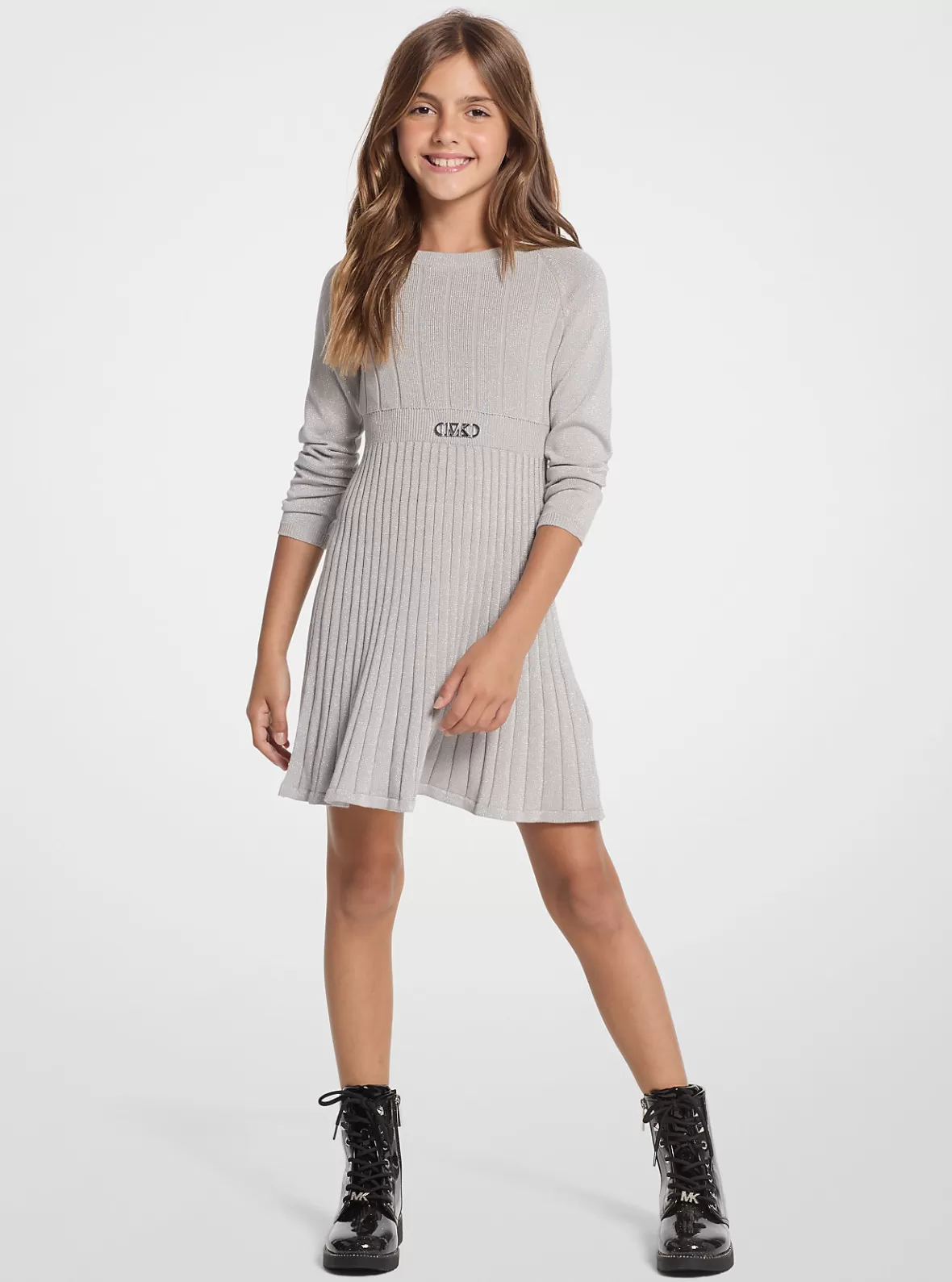 Michael Kors Pleated Metallic Knit Sweaterdress*Kids Kids