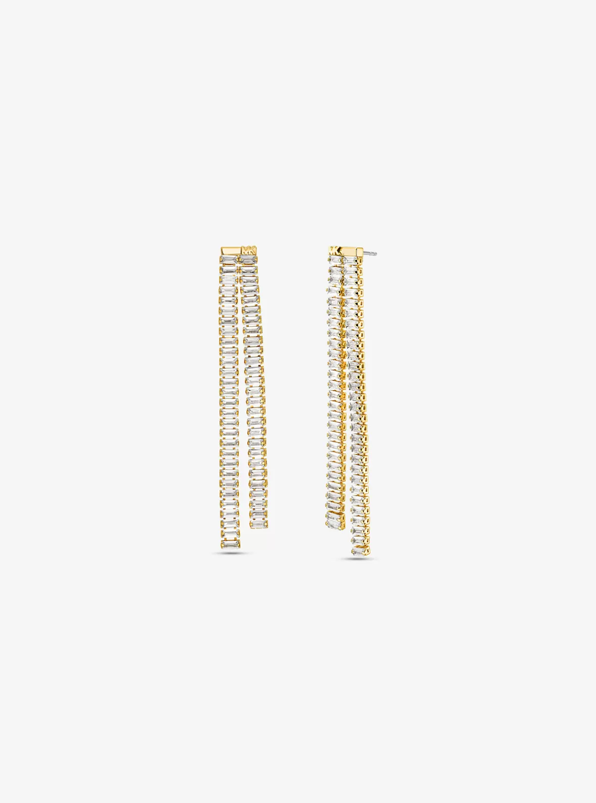 Michael Kors Precious Metal-Plated Brass Baguette Drop Earrings*Women Earrings