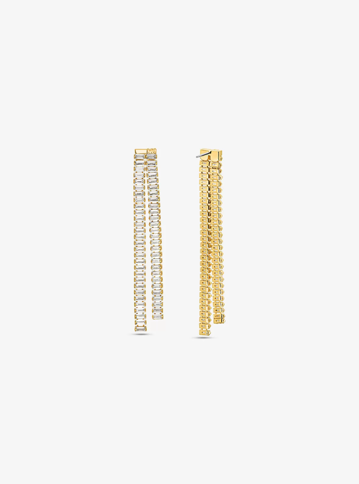 Michael Kors Precious Metal-Plated Brass Baguette Drop Earrings*Women Earrings