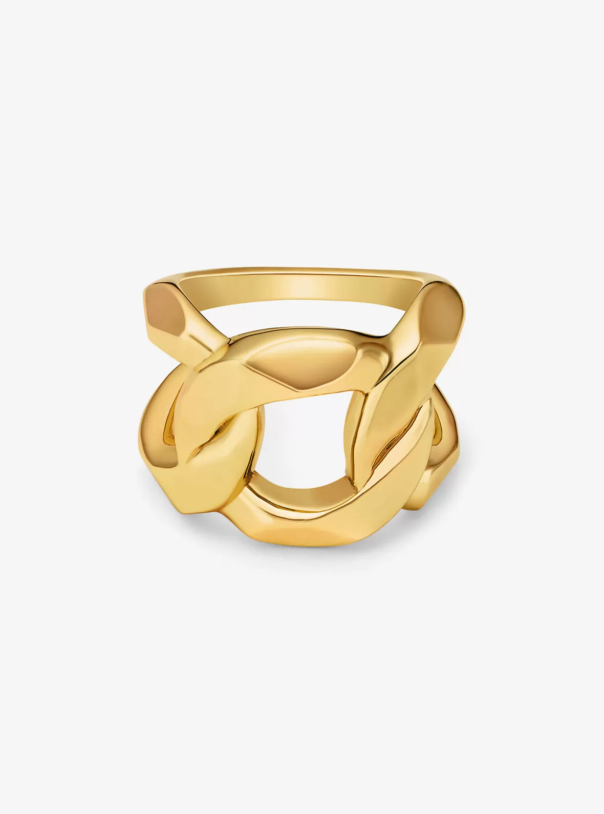 Michael Kors Precious Metal-Plated Brass Curb-Link Ring*Women Rings