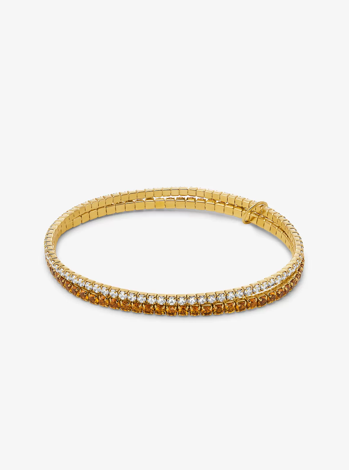 Michael Kors Precious Metal-Plated Brass Double Wrap Tennis Bracelet*Women Bracelets