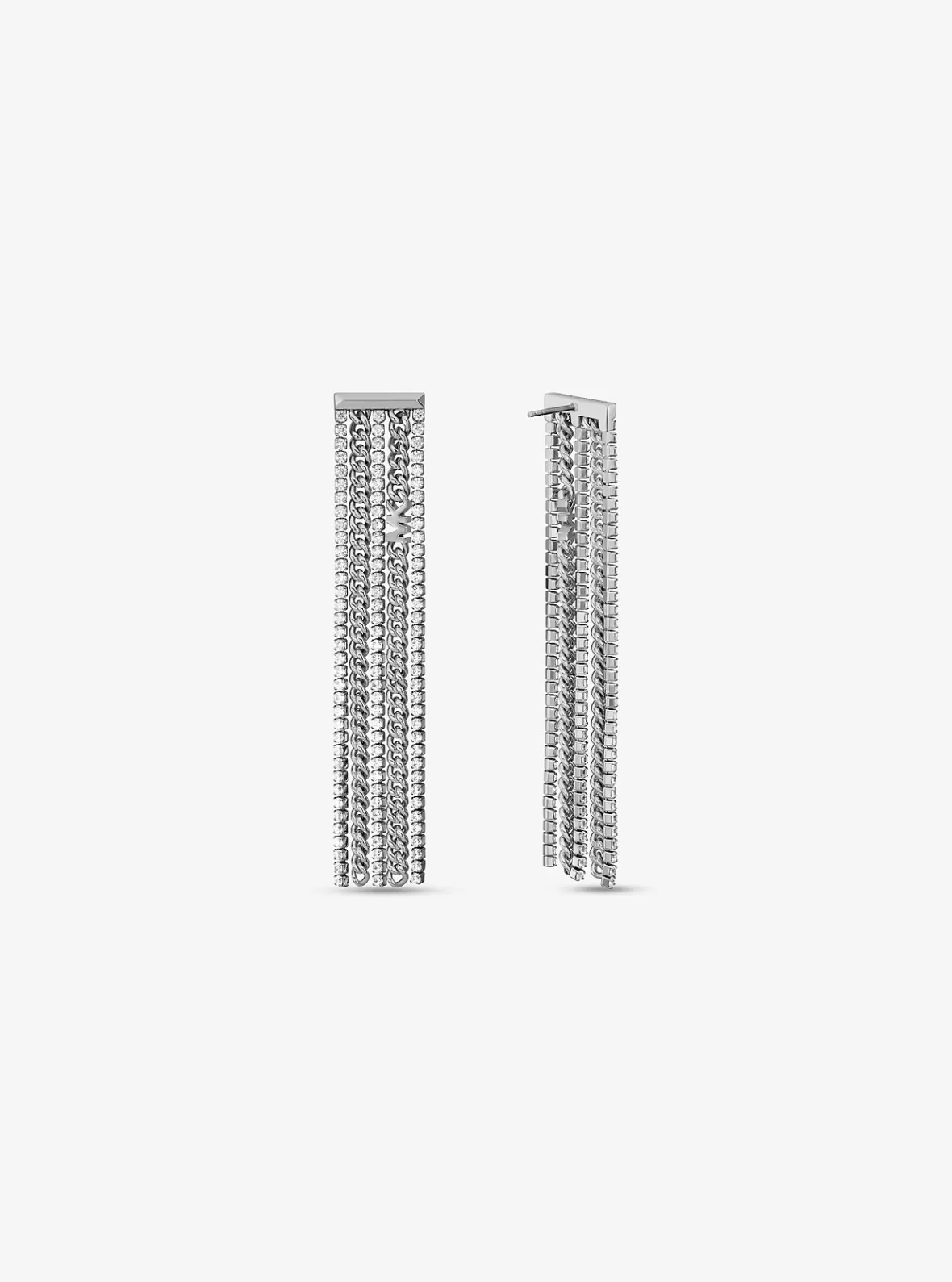 Michael Kors Precious Metal-Plated Brass Pavé Chain Drop Earrings*Women Earrings