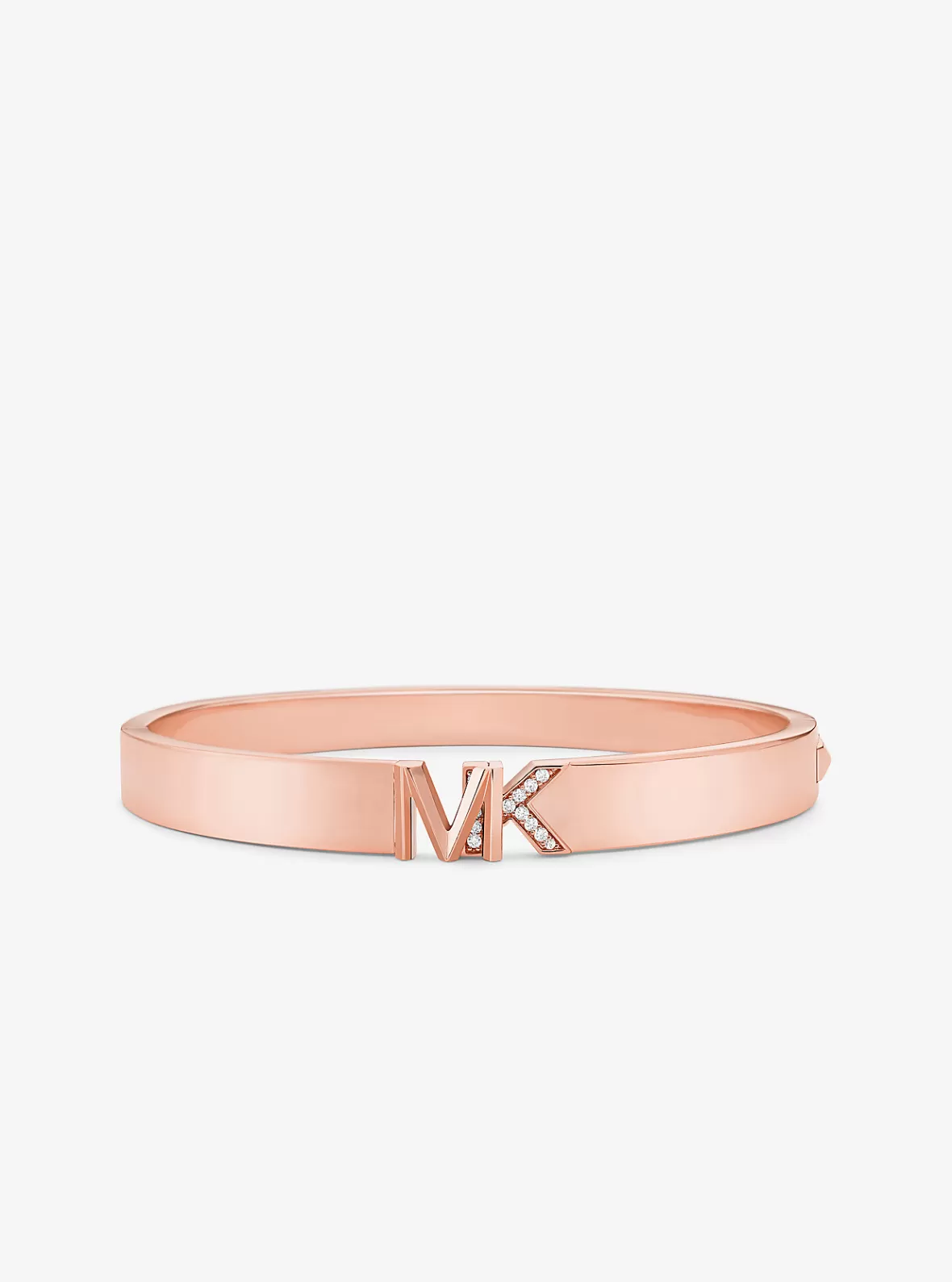 Michael Kors Precious Metal-Plated Brass Pavé Logo Bangle*Women Bracelets