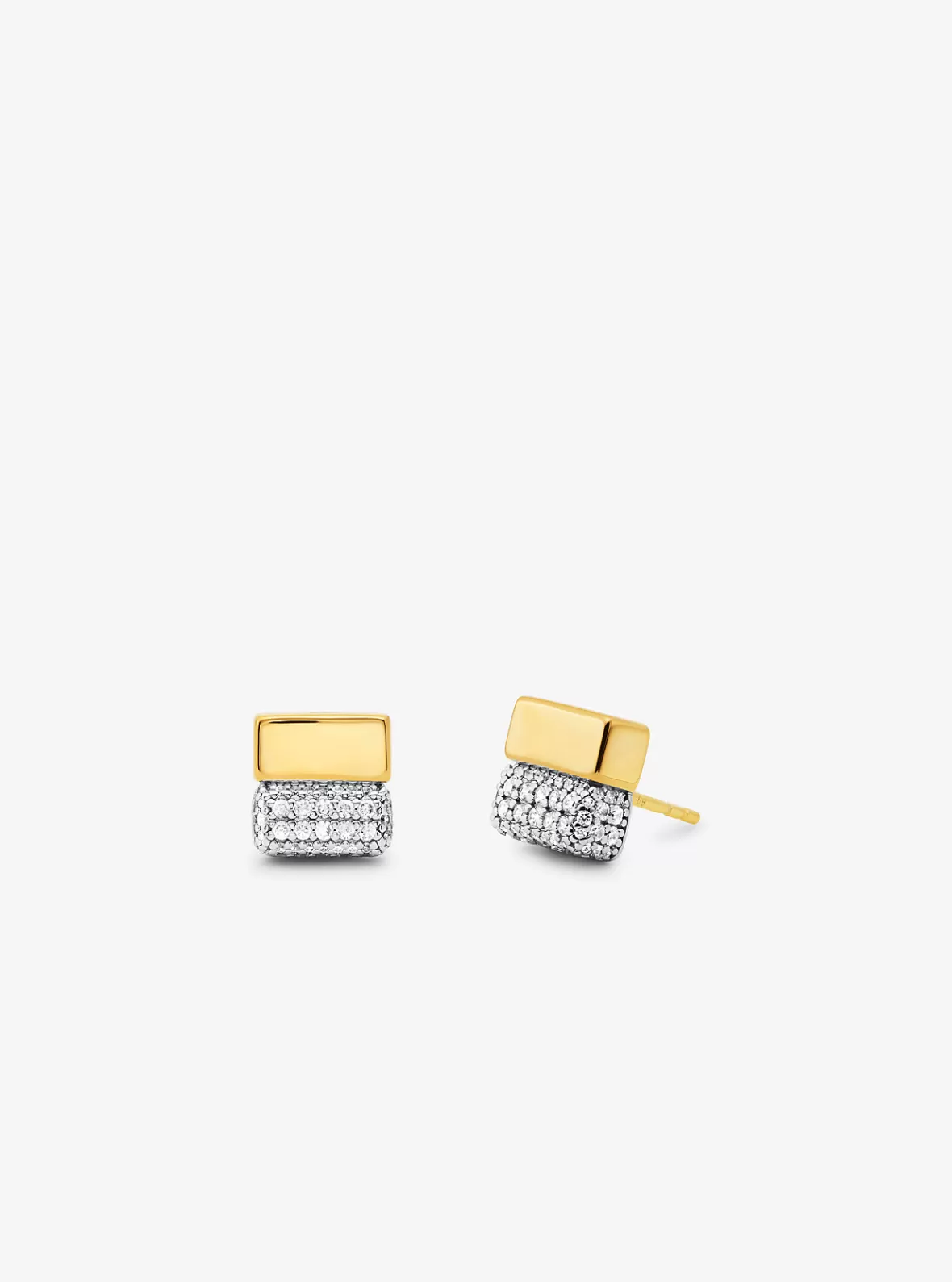 Michael Kors Precious Metal-Plated Sterling Silver and Pavé Stud Earrings*Women Earrings