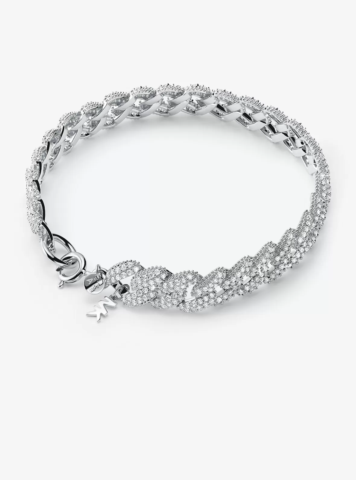 Michael Kors Precious Metal-Plated Sterling Pavé Curb Link Bracelet*Women Bracelets