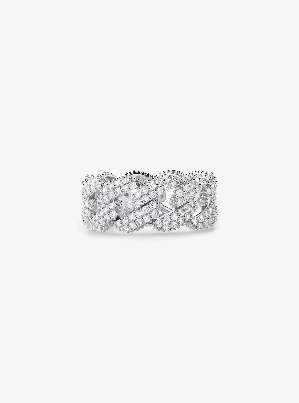 Michael Kors Precious Metal-Plated Sterling Pavé Curb Link Ring*Women Rings