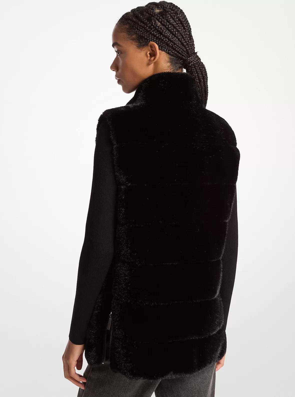 Michael Kors Quilted Faux Fur Vest*Women Jackets & Coats