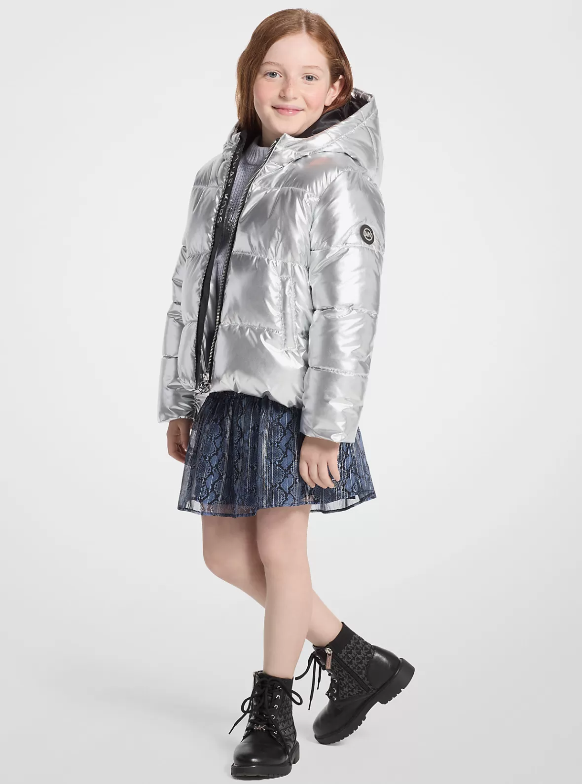 Michael Kors Quilted Metallic Puffer Jacket*Kids Kids