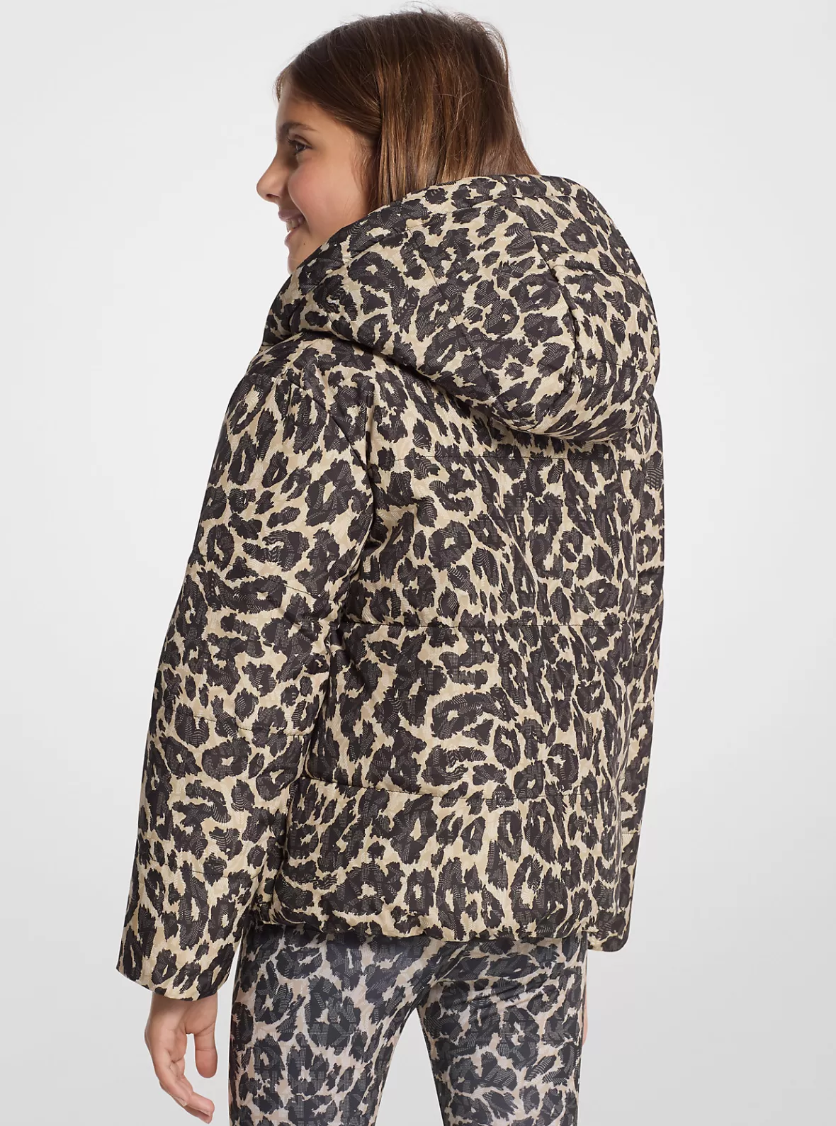 Michael Kors Reversible Leopard Logo Puffer Jacket*Kids Kids