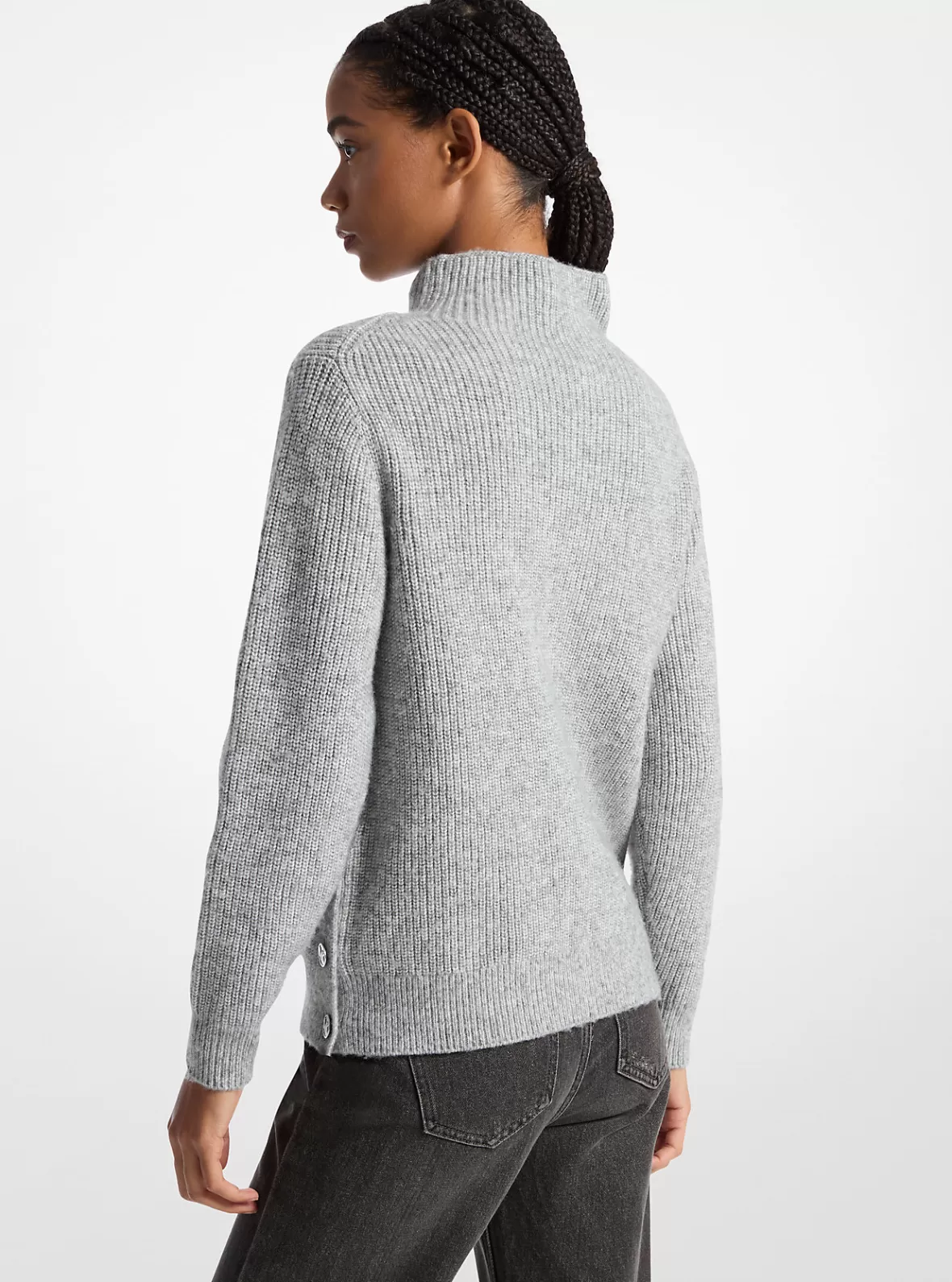 Michael Kors Ribbed Funnel Neck Sweater*Women Sweaters