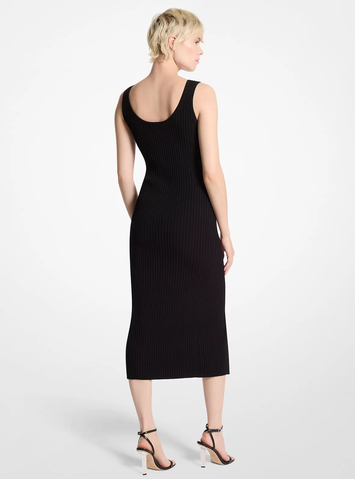 Michael Kors Ribbed Stretch Knit Zip Dress*Women Dresses