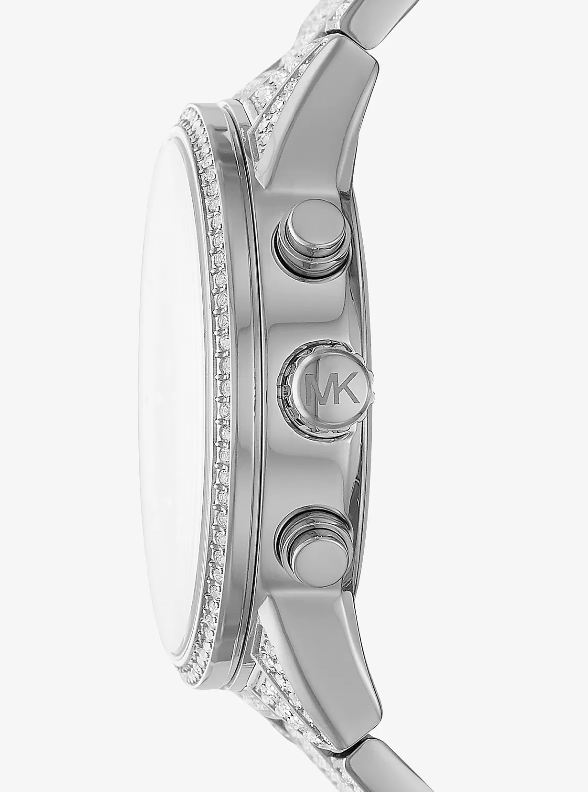 Michael Kors Ritz Pavé -Tone Watch*Women Silver-tone