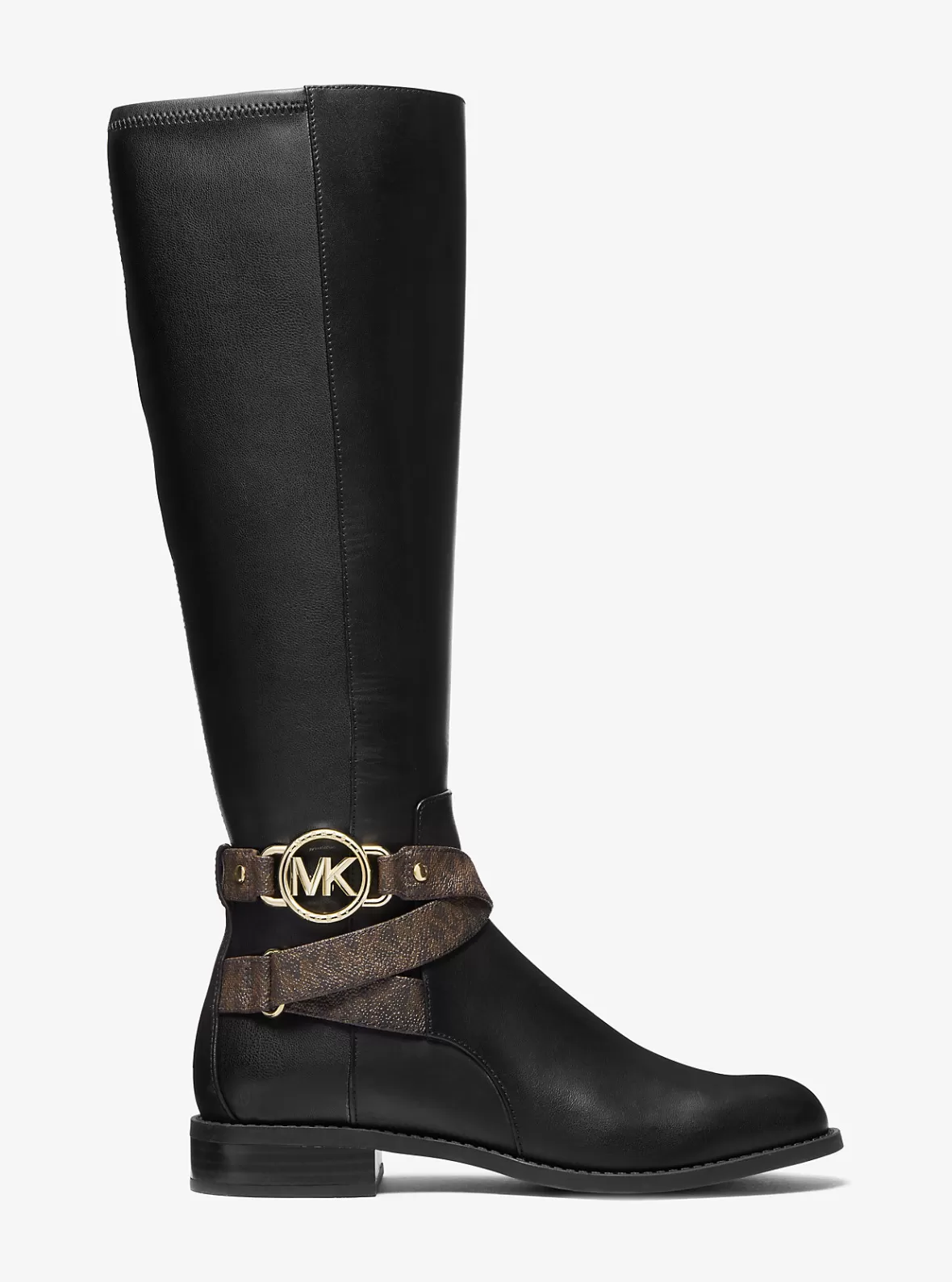 Michael Kors Rory Leather and Logo Boot*Women Boots