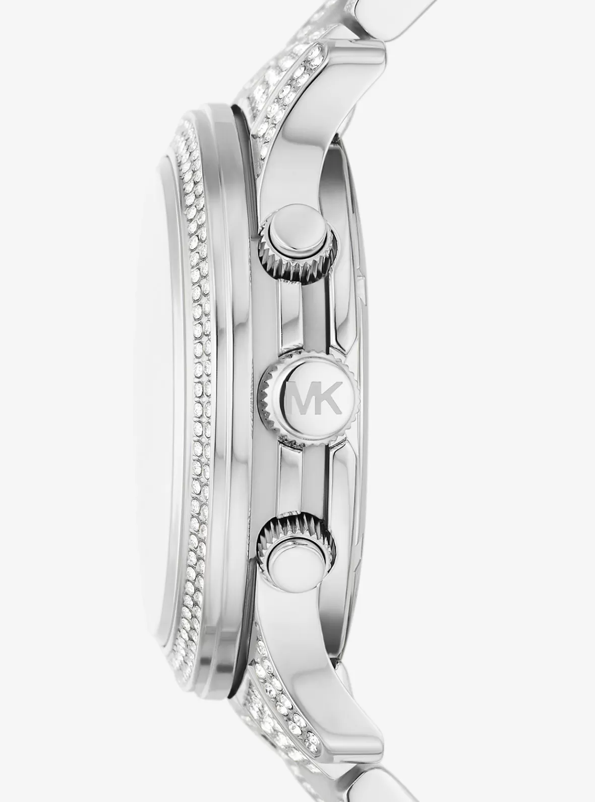 Michael Kors Runway Pavé -Tone Watch*Women Silver-tone