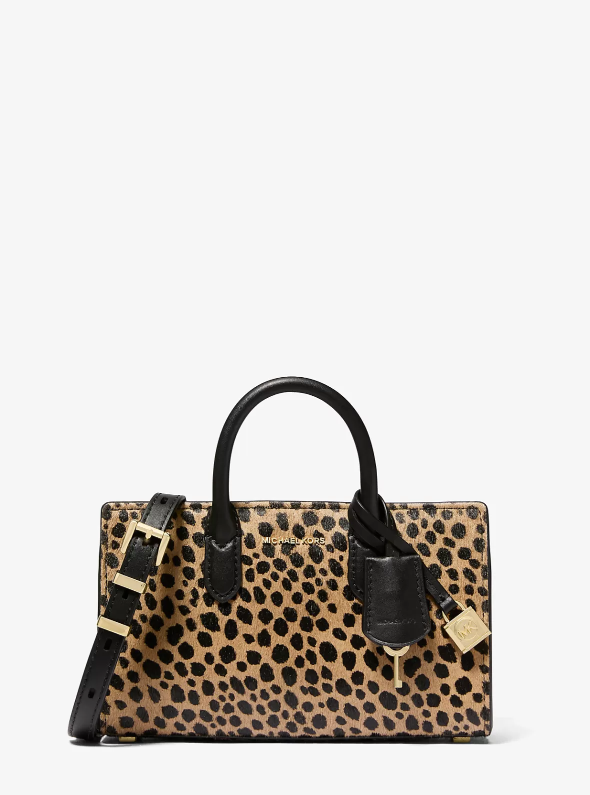 Michael Kors Scarlett Extra-Small Cheetah Print Calf Hair Crossbody Bag*Women Crossbody Bags