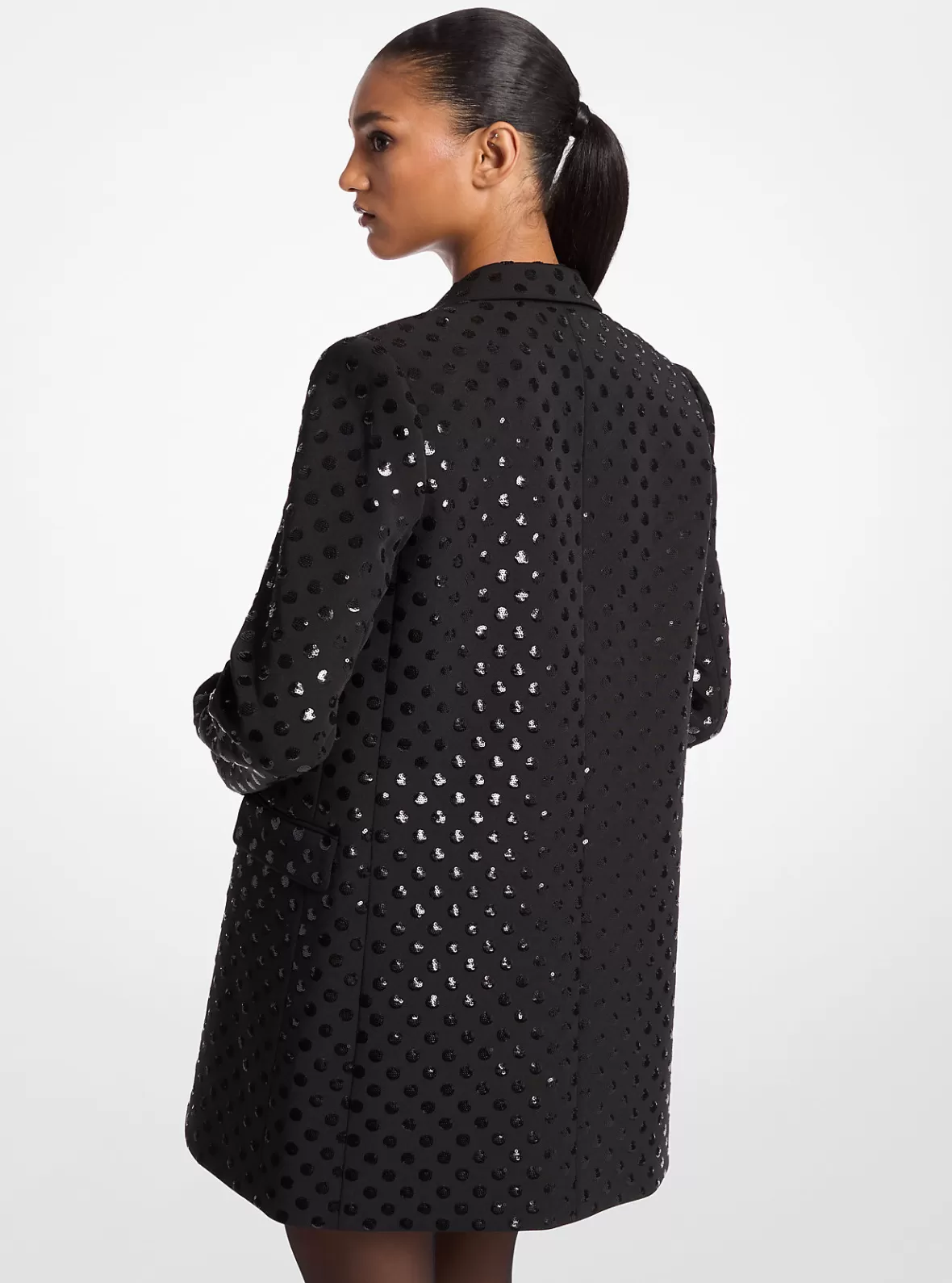 Michael Kors Sequined Dot Stretch Crepe Blazer*Women Jackets & Coats