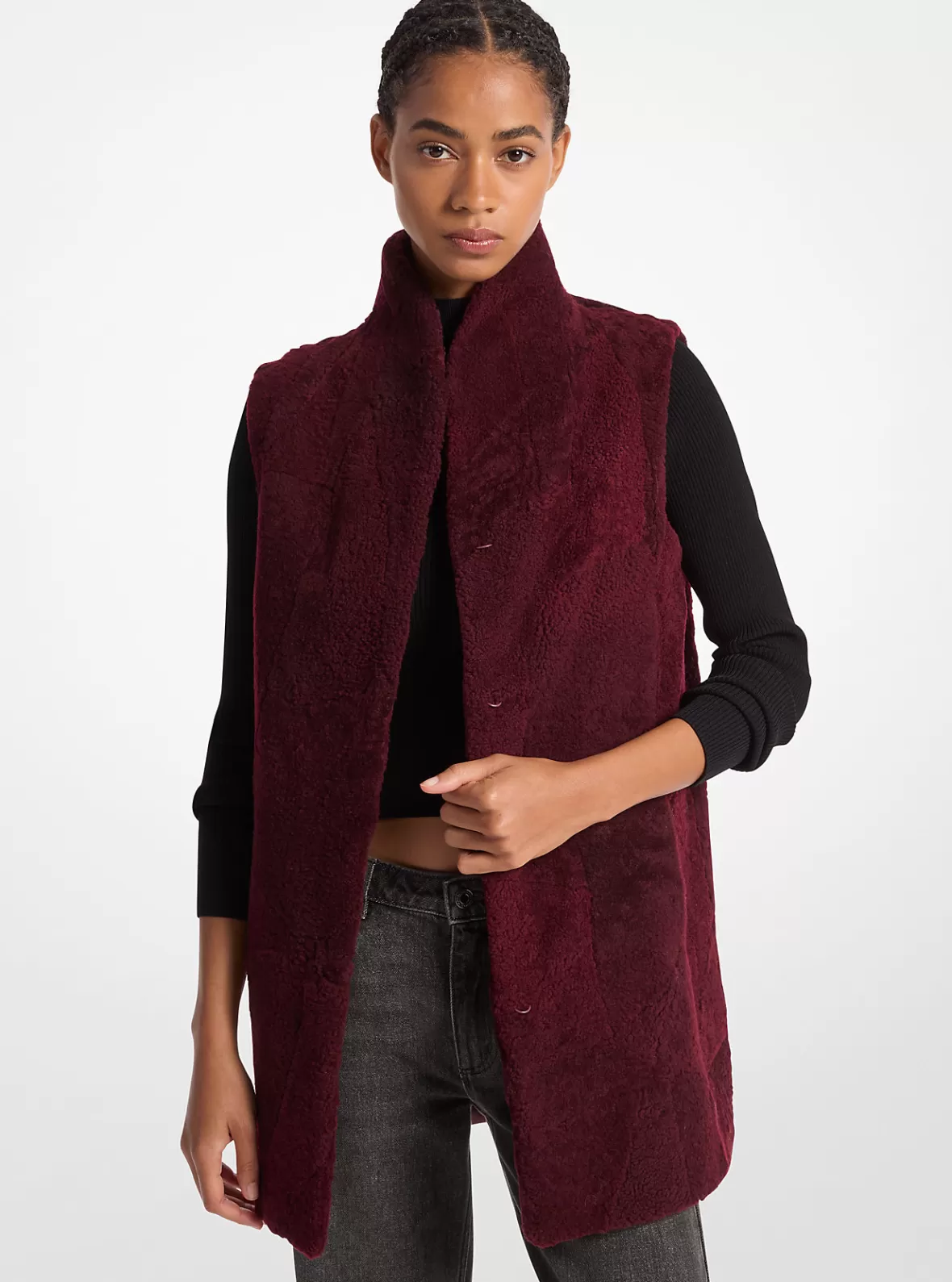 Michael Kors Shearling Vest*Women Jackets & Coats