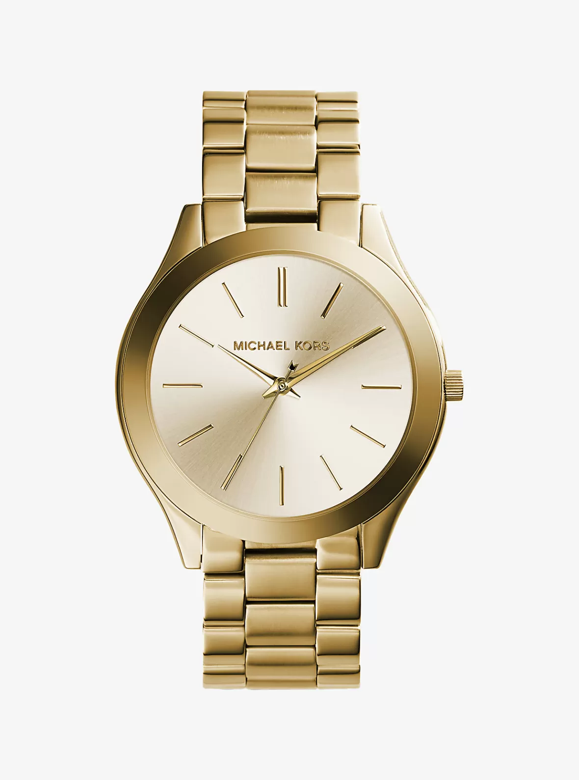 Michael Kors Slim Runway -Tone Stainless Steel Watch*Women Gold Tone | Oversized