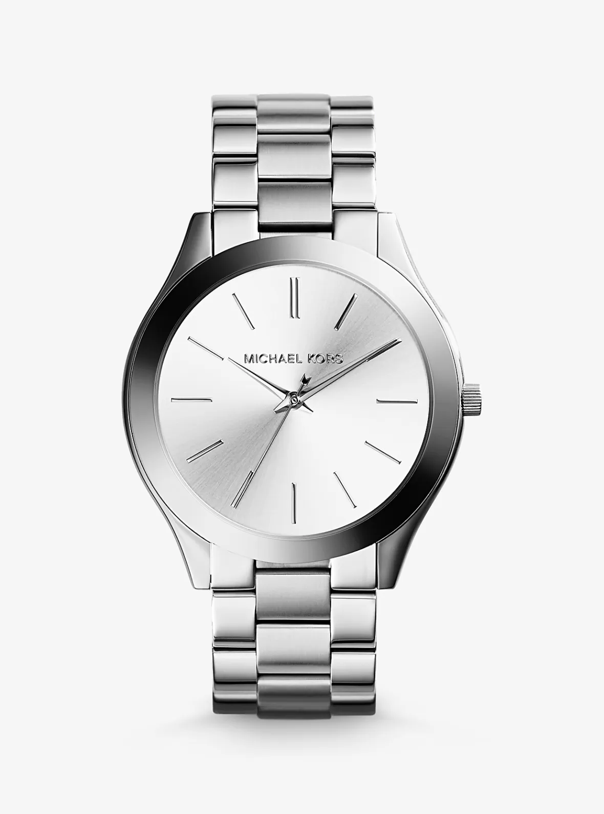 Michael Kors Slim Runway -Tone Watch*Women Silver-tone