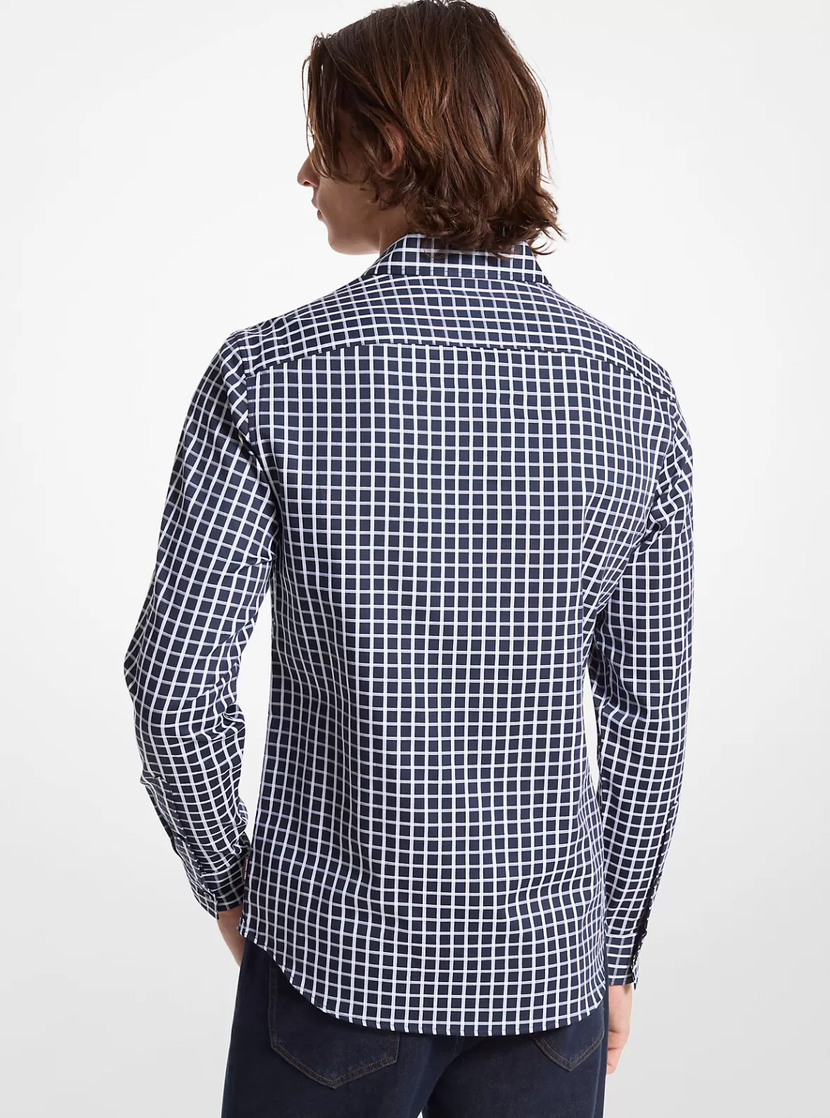 Michael Kors Slim-Fit Woven Plaid Shirt* Shirts