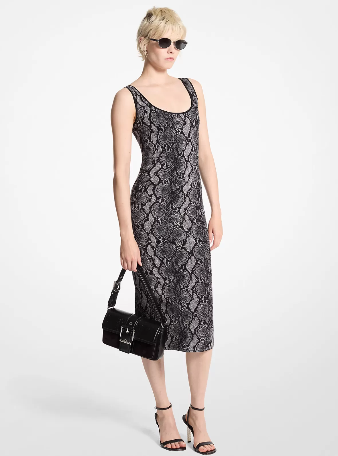 Michael Kors Snake Print Jacquard Dress*Women Dresses