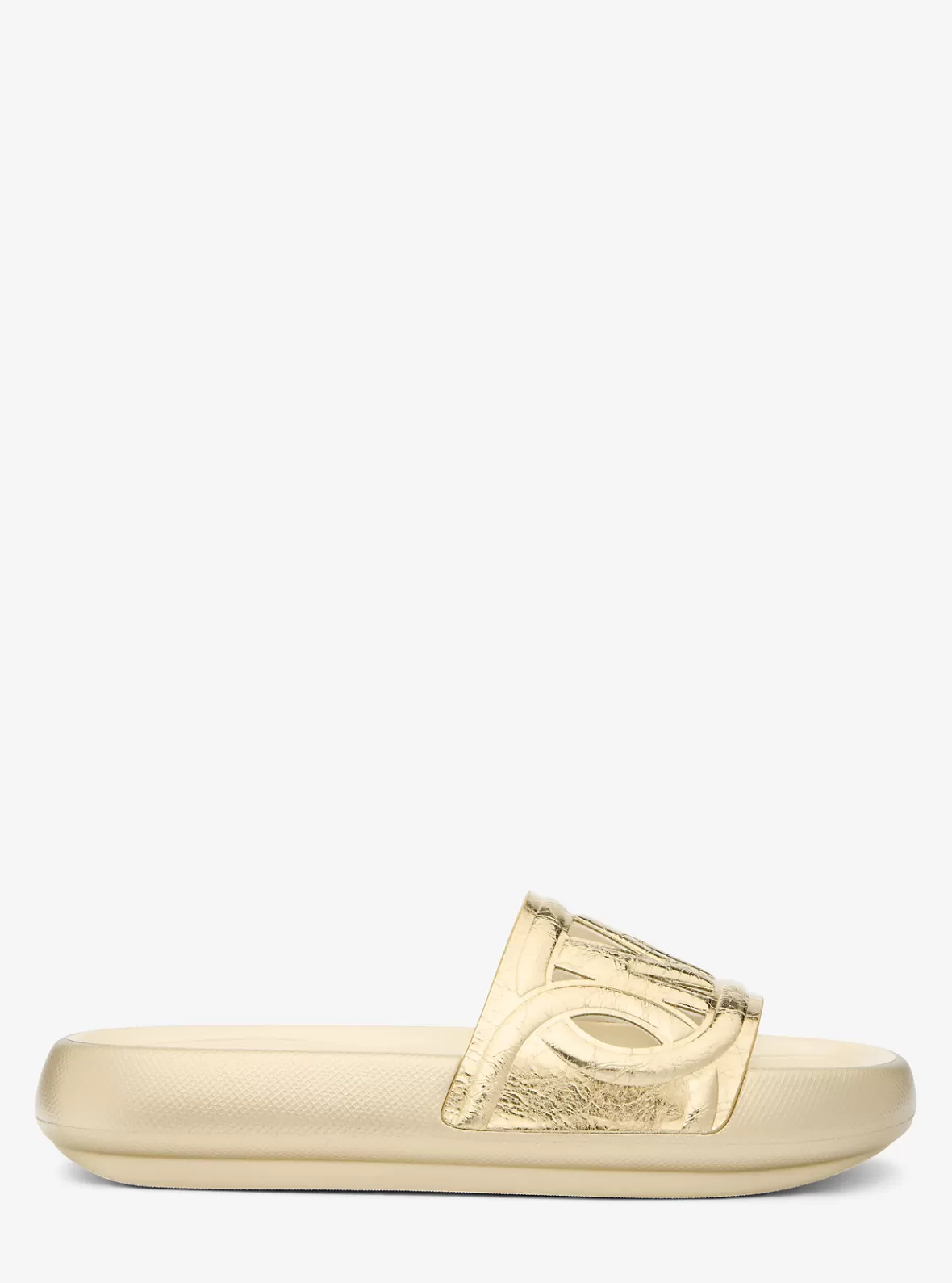 Michael Kors Splash Metallic Leather Slide Sandal*Women Sandals