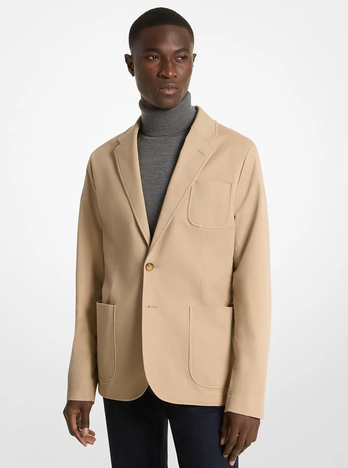 Michael Kors Stretch Cotton Twill Blazer* Jackets & Outerwear