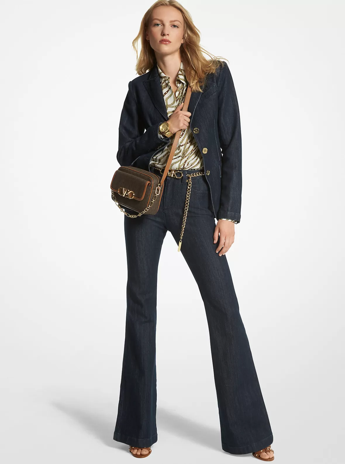 Michael Kors Stretch Denim Blazer*Women Jackets & Coats