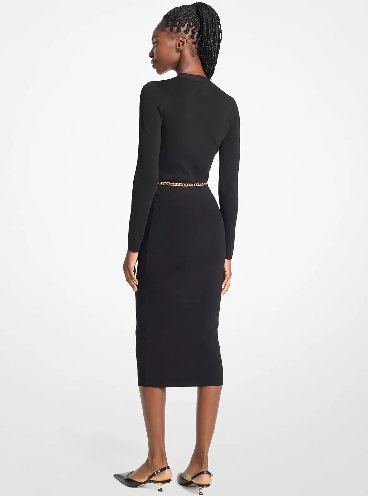 Michael Kors Stretch Knit Belted Dress*Women Dresses