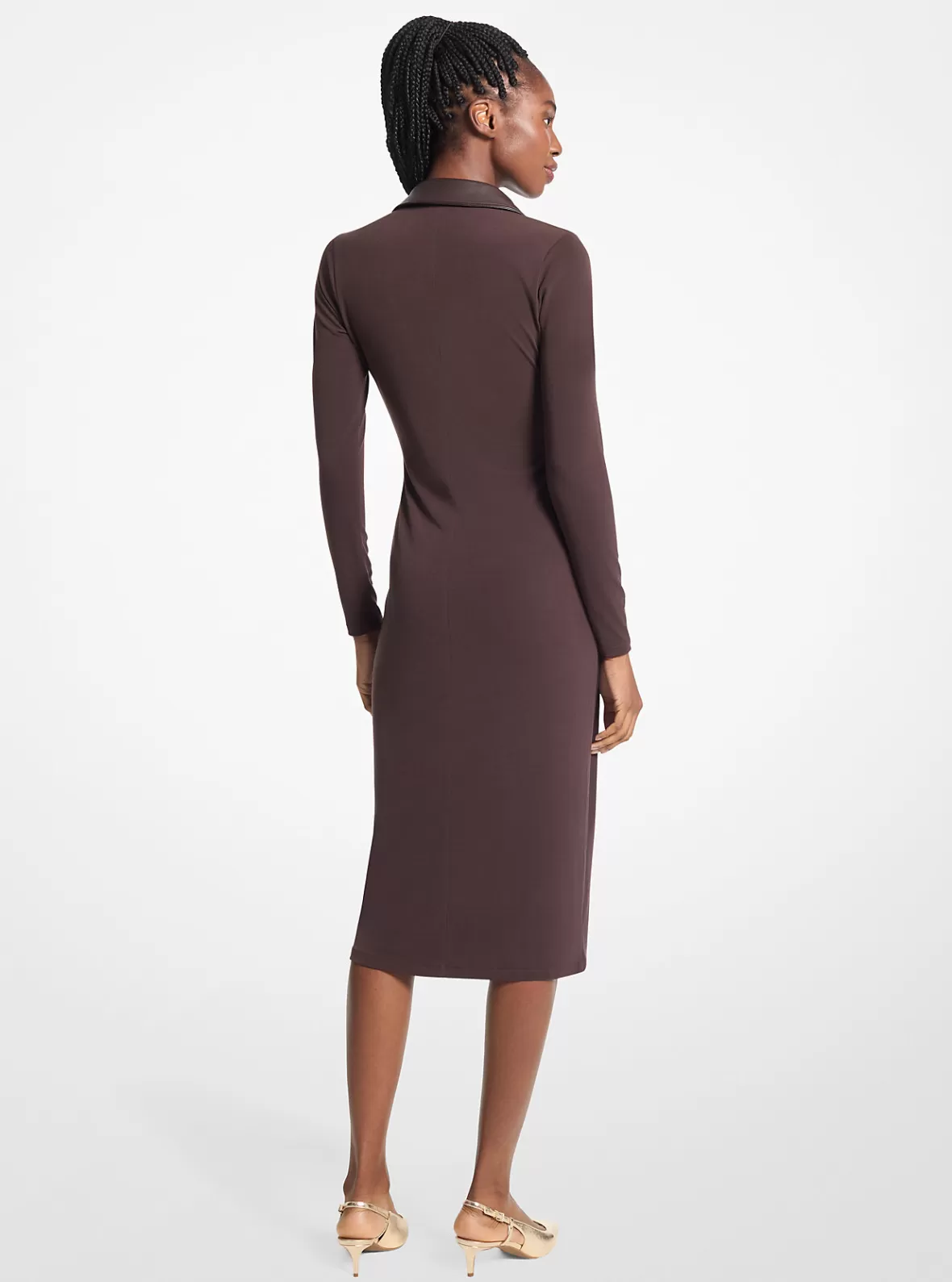 Michael Kors Stretch Matte Jersey Midi Dress*Women Dresses