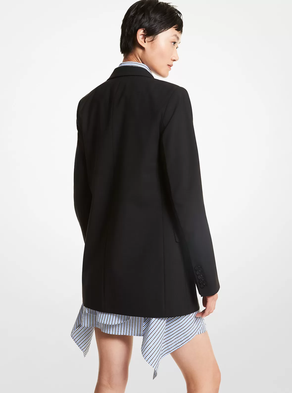 Michael Kors Stretch Wool Boyfriend Blazer*Women Jackets & Coats