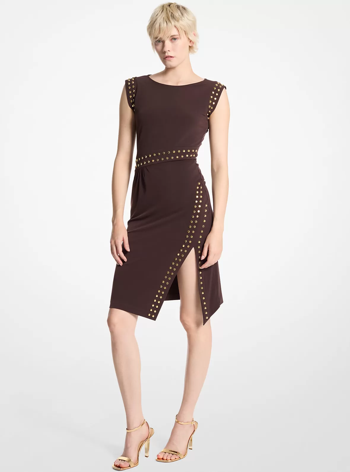 Michael Kors Studded Matte Jersey Dress*Women Dresses