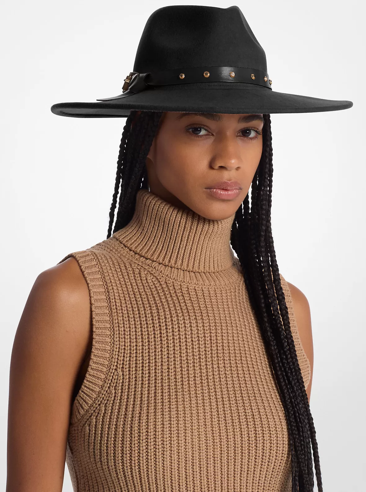 Michael Kors Studded Wool Fedora*Women Hats & Gloves